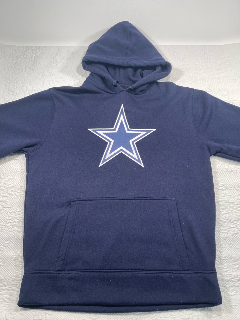 NFL Navy Crewneck Hoodie with White & Light Blue Star